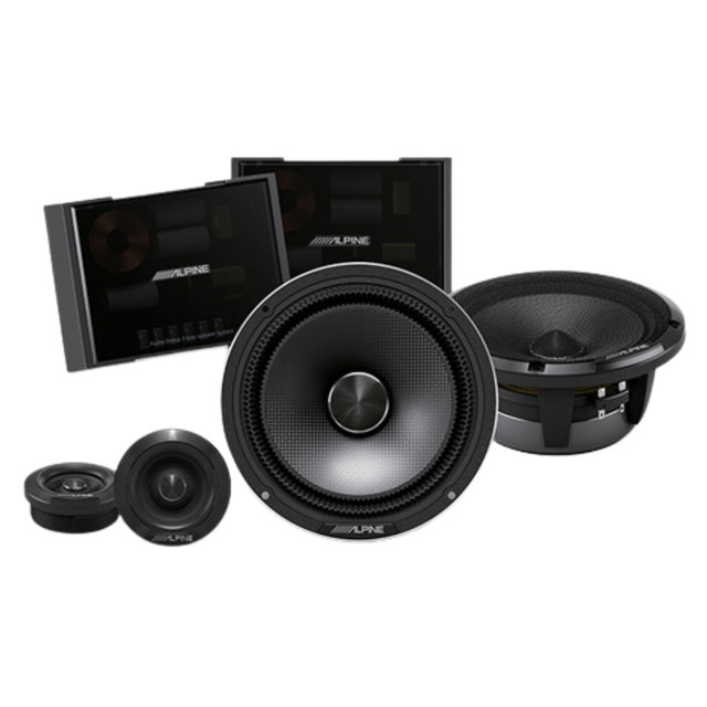 Alpine Status HDZ-653 Hi-Res 6.5” 3-Way Component Speaker Set